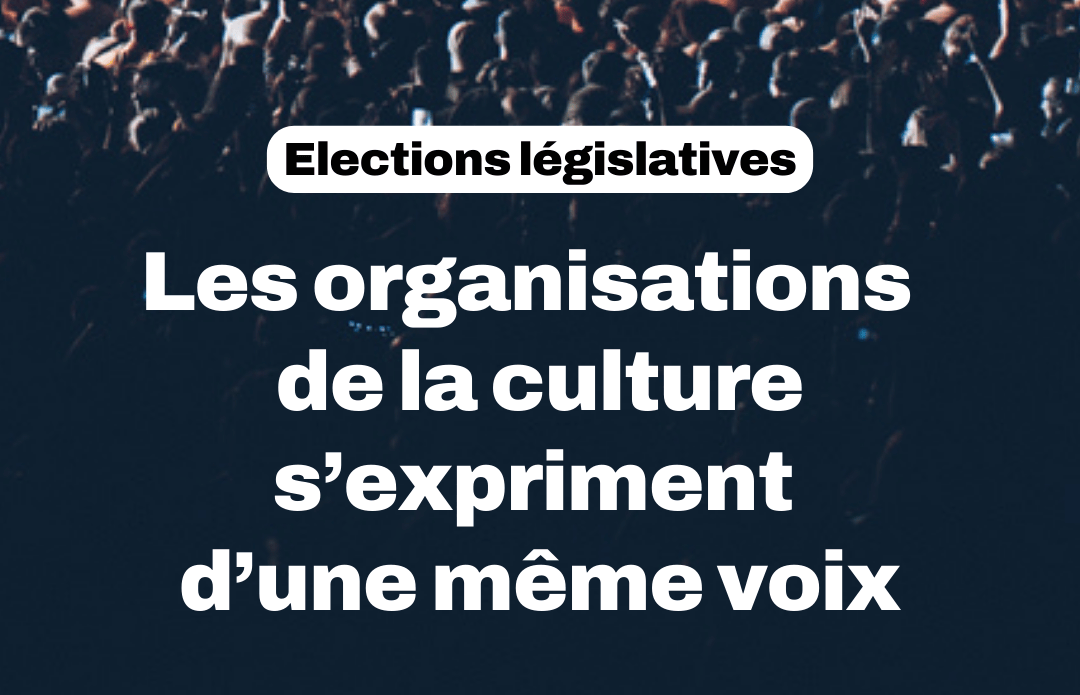 COMMUNIQUÉ – Législatives 2024 : Les organisations de la culture s’expriment d’une même voix